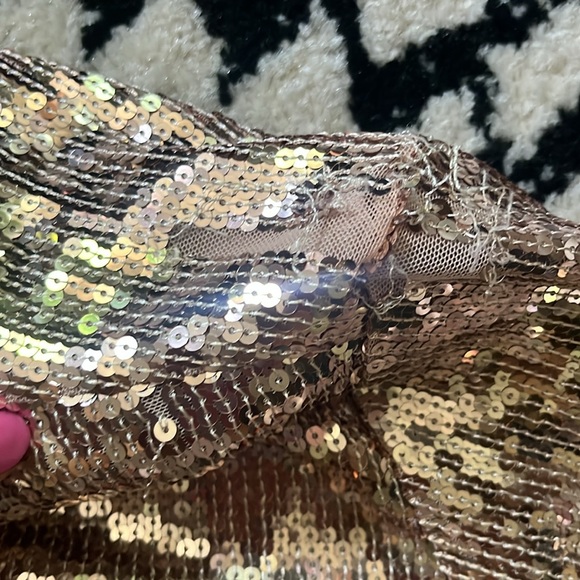 Free People Sophie Sequined Mini Shirtdress, new with flaws - Picture 6 of 8